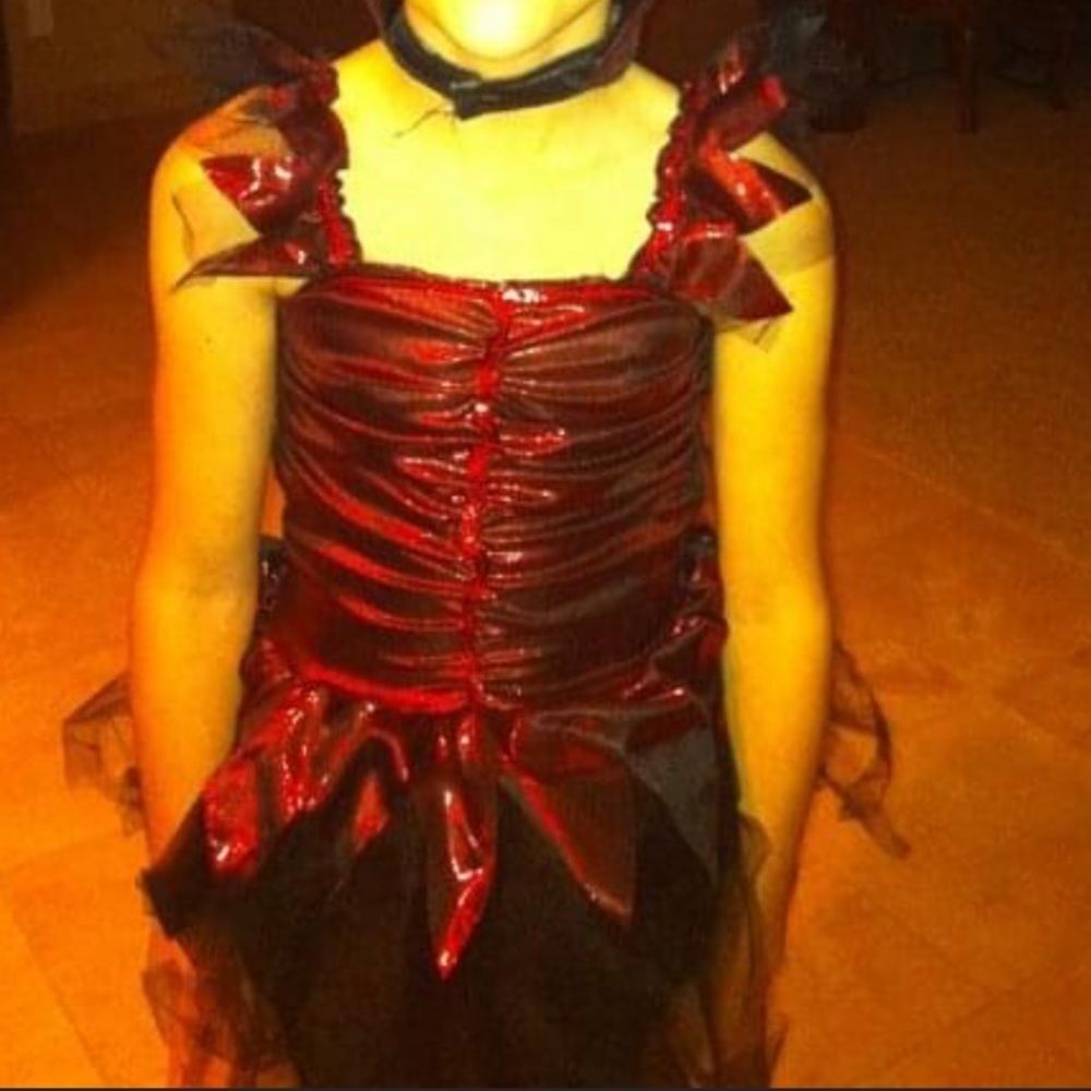 Red Vampire Halloween Child’s Costume Large 8 - 10